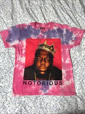 The Notorious B.I.G. Tie Die Graphic Tee Shirt